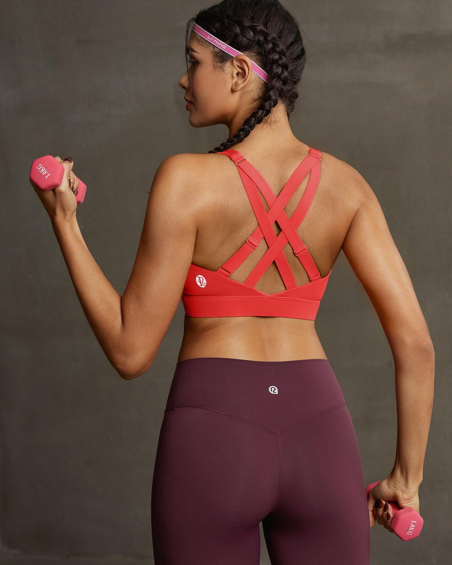 RUNNING GIRL® High-Impact Racerback Tank Sports Bra | Adjustable Straps & Fixed Cups