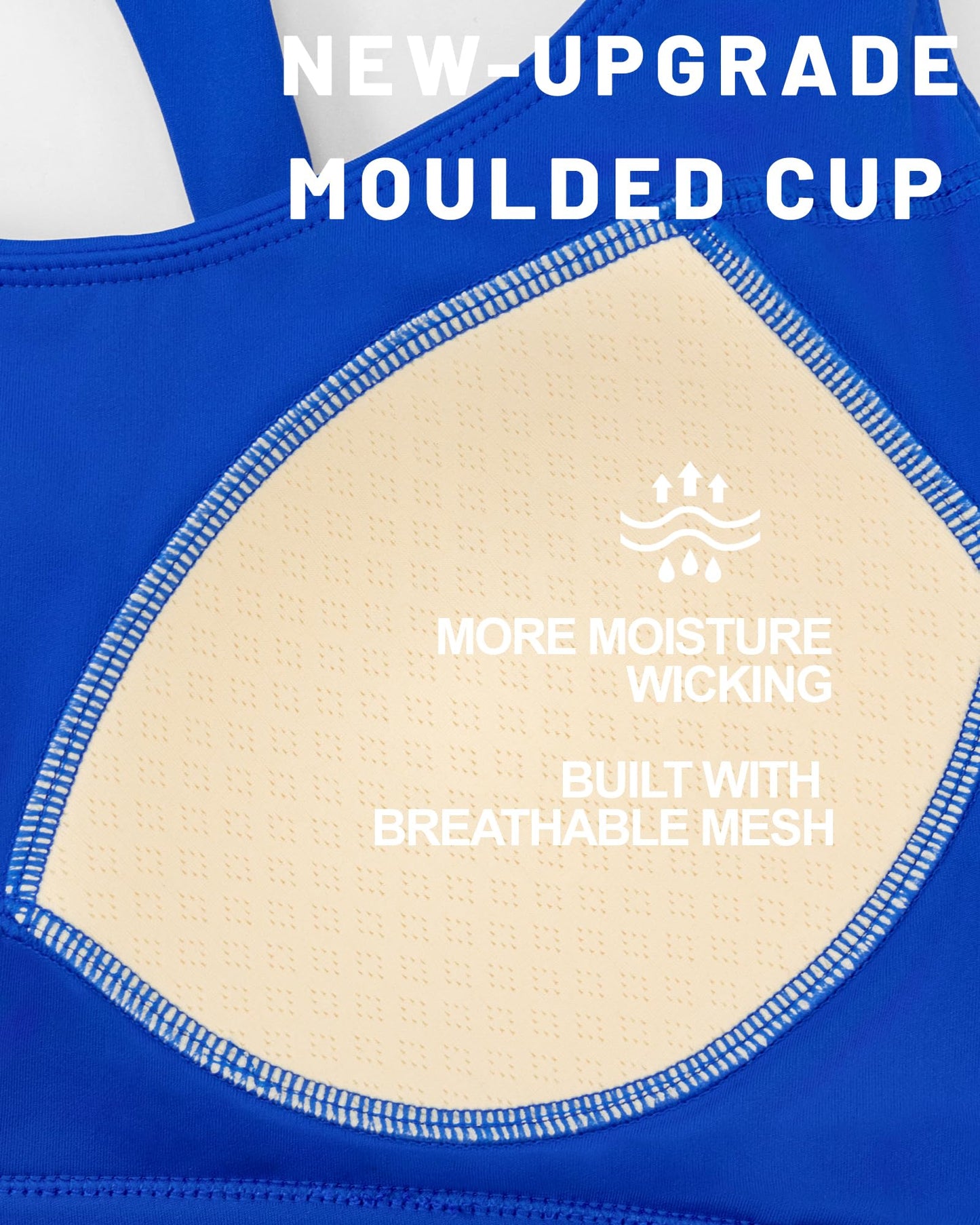 RUNNING GIRL® High-Support Racerback Tank Style Sports Bra | Fixed Molded Cups