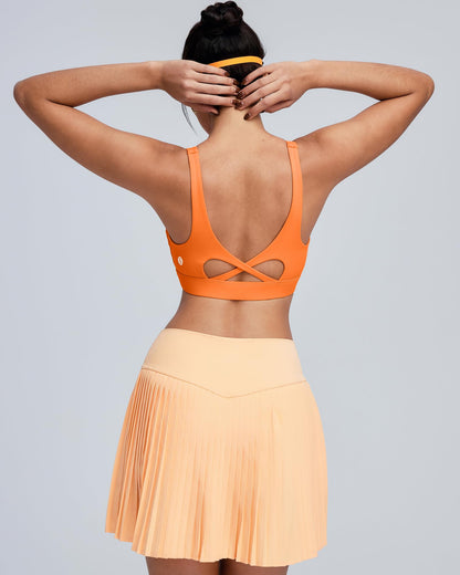 RUNNING GIRL® Medium-High Support Crisscross Back Molded Cup Sports Bra