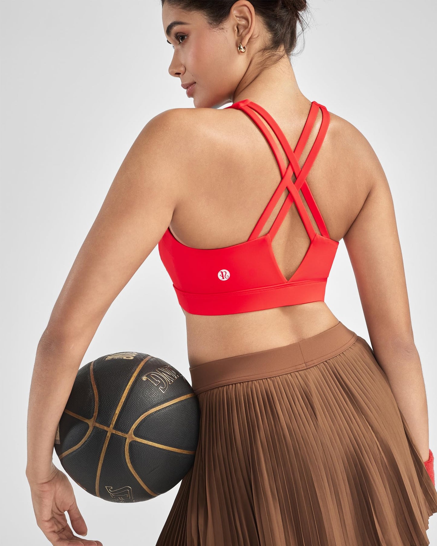 RUNNING GIRL® Medium-High Support Crisscross Back 2-1 Versatile Sports Bra