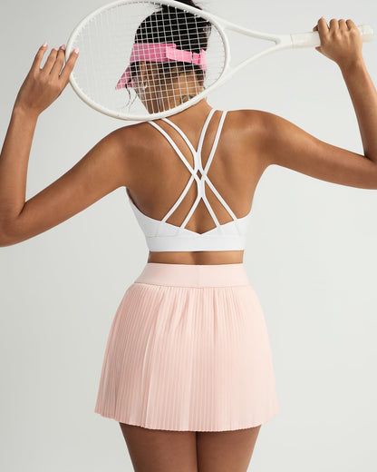 RUNNING GIRL® Strappy Criss-Cross Yoga Bra | Removable Cups & Medium Support Sculpting Bra