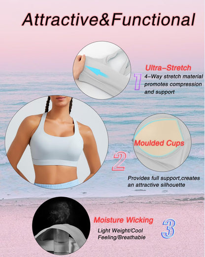 RUNNING GIRL® High-Support Sculpt Sports Bra - Fixed Molded Cups