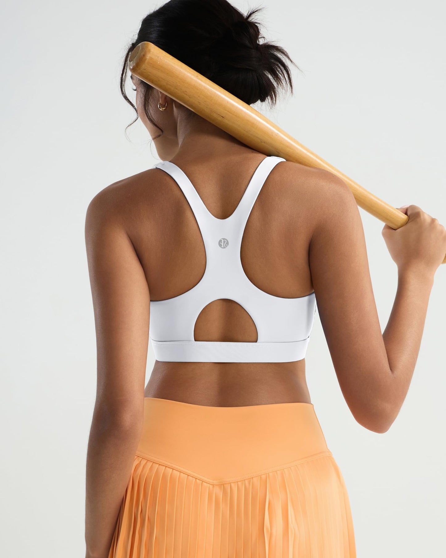 RUNNING GIRL® High-Impact Racerback Sports Bra | Fixed Molded Cups for Larger Busts