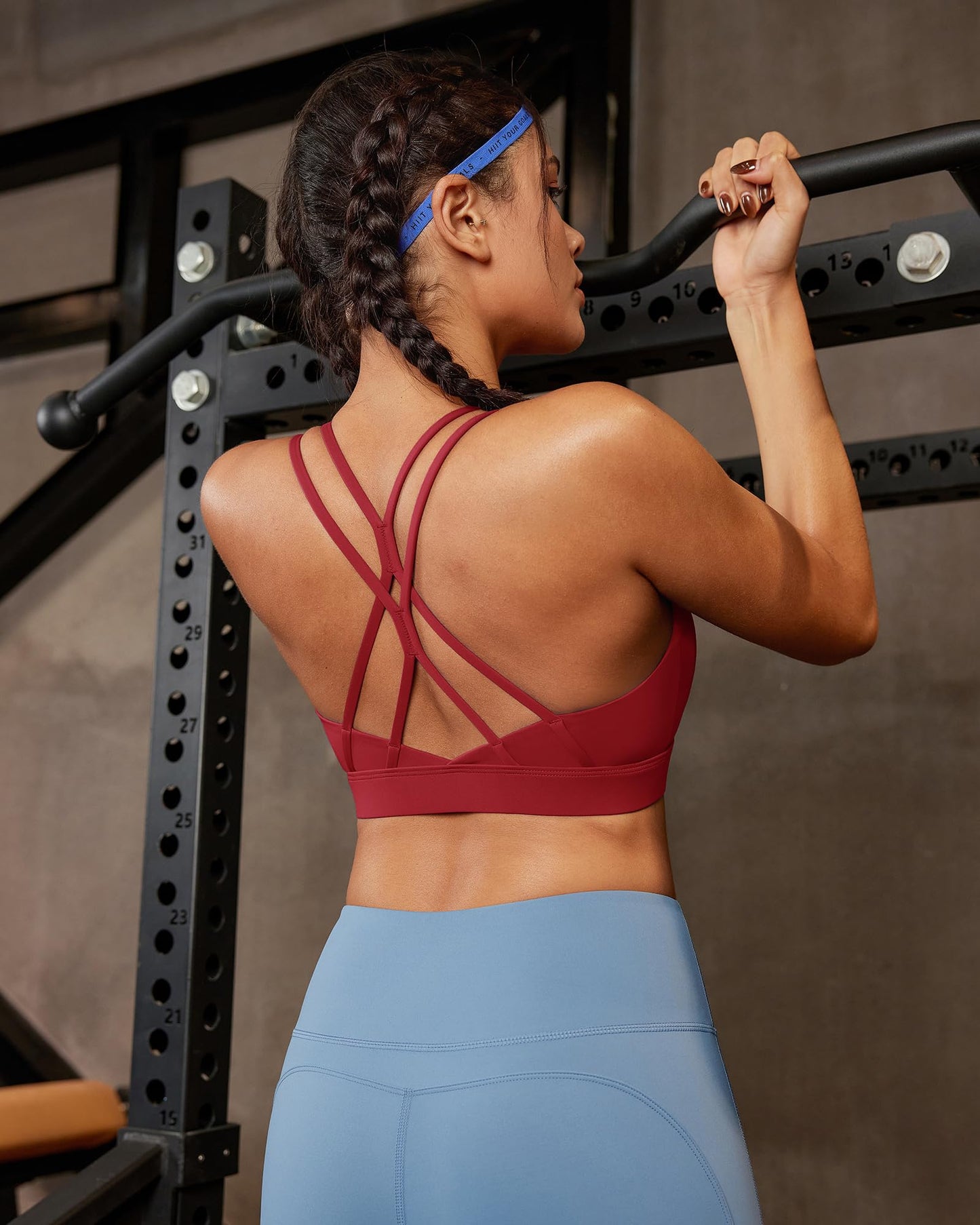 RUNNING GIRL® Sexy Crisscross Yoga Bra | Thin Breathable Strappy Back Sports Bra