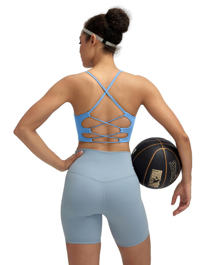 RUNNING GIRL® Sexy Criss-Cross Back Yoga Bra | Seamless Medium-Support Sports Bra
