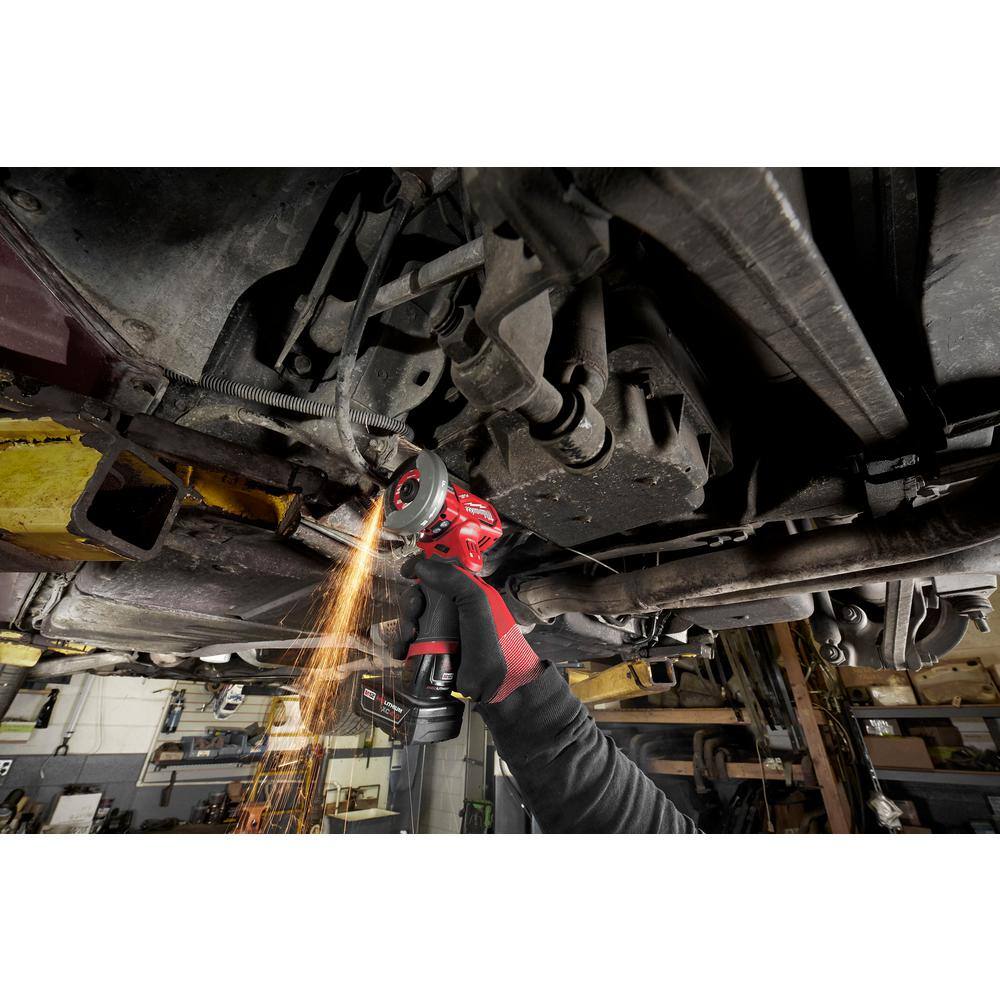 M12 FUEL 12V 3 in. Lithium-Ion Brushless Cordless Cut Off Saw Kit with One 4.0 Ah Battery Charger and Bag
