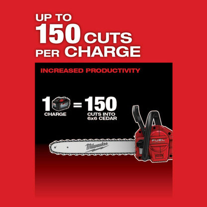 M18 FUEL 16 in. 18V Lithium-Ion Brushless Battery Chainsaw Kit with 12.0 Ah Battery and M18 Rapid Charger