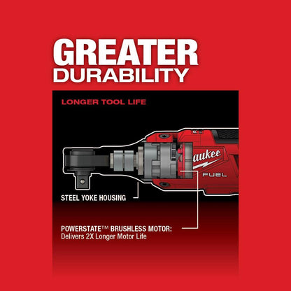M12 FUEL 12V Lithium-Ion Brushless Cordless High Speed 3/8 in. Ratchet Kit w/(2) Batteries, Charger and Bag