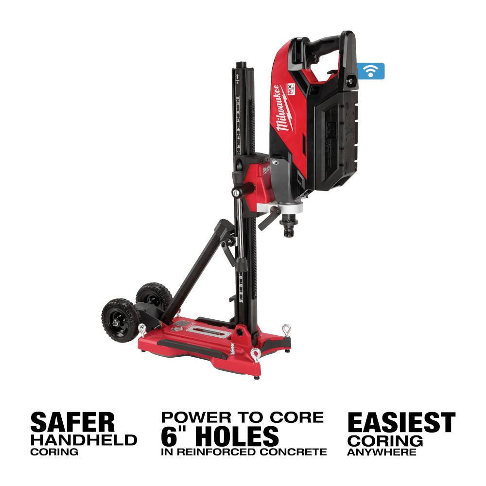 MX FUEL Lithium-Ion Cordless Handheld Core Drill Kit with Stand, 2 Batteries and Charger