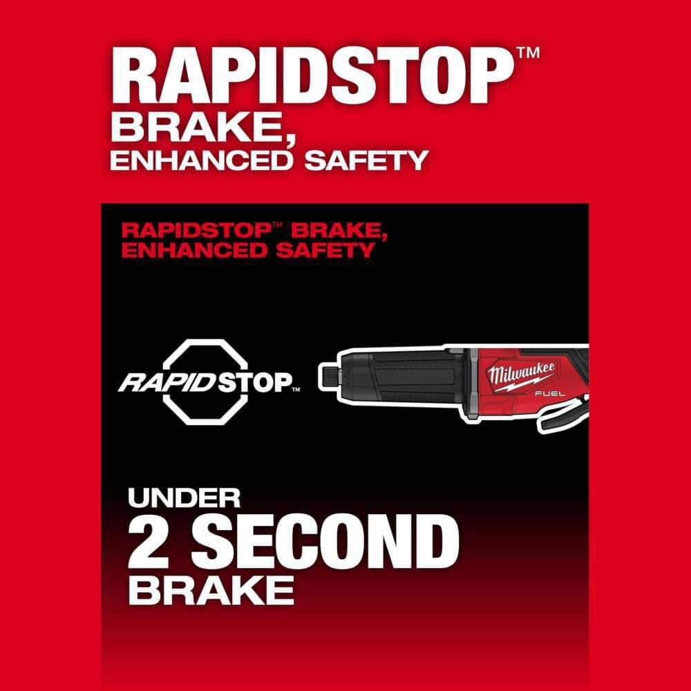 M18 FUEL 18V Lithium-Ion Brushless Cordless 2-3 in. Variable Speed Die Grinder Paddle Switch w/One-Key (Tool-Only)