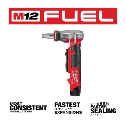 M12 FUEL ProPEX Expander Tool Kit with 1/2 in. - 1 in. RAPID SEAL ProPEX Expander Heads