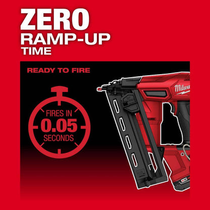 M18 FUEL 18-Volt Lithium-Ion Brushless Cordless Gen II 16-Gauge Angled Finish Nailer (Tool-Only)