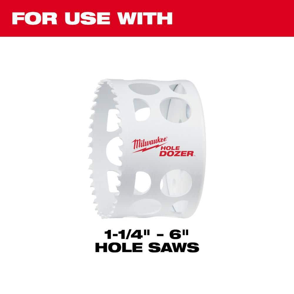 3/8 in. Quick Change Large Hole Saw Arbor W/ Pilot Drill Bit