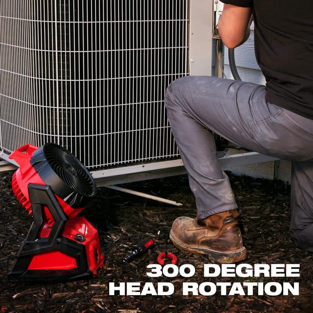 M18 18-Volt Lithium-Ion Brushless Cordless PACKOUT Jobsite Fan (Tool-Only)