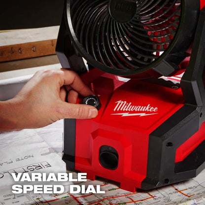 M18 18-Volt Lithium-Ion Brushless Cordless PACKOUT Jobsite Fan (Tool-Only)