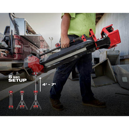 M18 18-Volt Lithium-Ion Cordless 6,000 Lumens Rocket Dual Power Tower Light with Charger (Tool-Only)