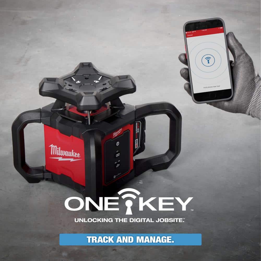 M18 2000 ft. Red Exterior Rotary Laser Level Kit with Receiver, Receiver Clamp, Tripod, and Grade Rod