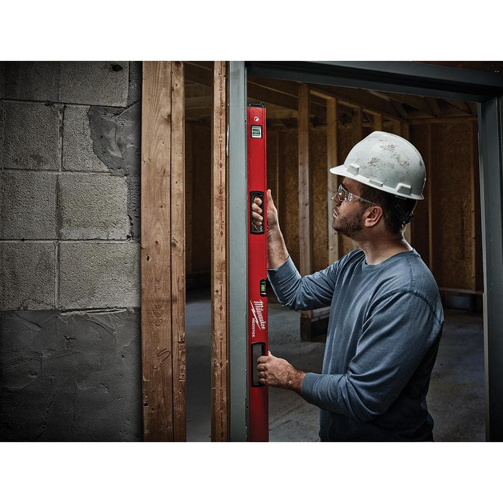 10 in. /24 in. /48 in. /78 in. REDSTICK Magnetic Box and Torpedo Level Set