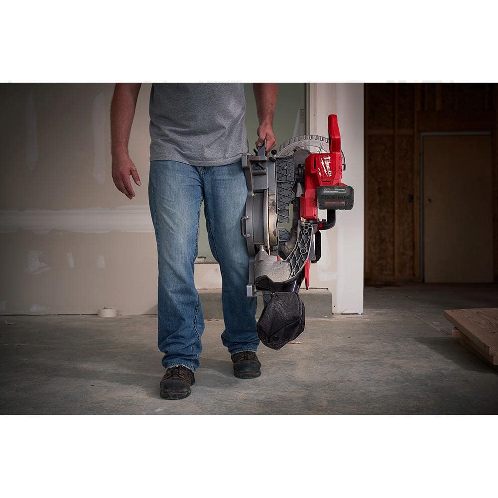 M18 FUEL 18V Lithium-Ion Brushless Cordless 10 in. Dual Bevel Sliding Compound Miter Saw Kit with Miter Saw Stand