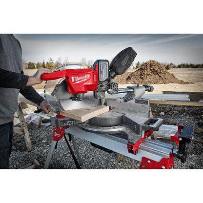 M18 FUEL 18V Lithium-Ion Brushless 12 in. Cordless Dual Bevel Sliding Compound Miter Saw with 8-1/4 in. Table Saw
