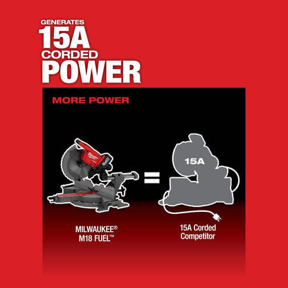 M18 FUEL 18V Lithium-Ion Brushless 12 in. Cordless Dual Bevel Sliding Compound Miter Saw with 8-1/4 in. Table Saw