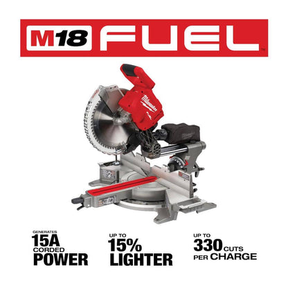 M18 FUEL 18V Lithium-Ion Brushless Cordless 12 in. Dual Bevel Sliding Compound Miter Saw (Tool-Only)