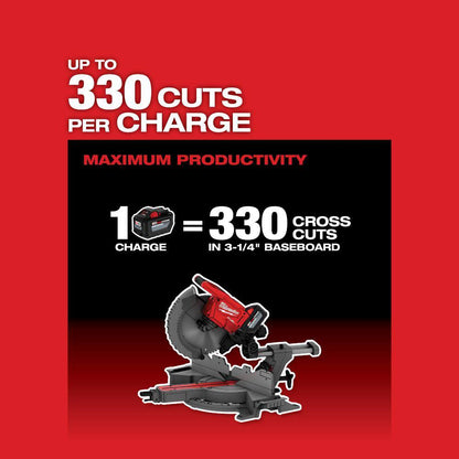 M18 FUEL 18V Lithium-Ion Brushless Cordless 12 in. Dual Bevel Sliding Compound Miter Saw (Tool-Only)