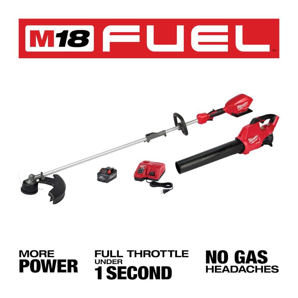 M18 FUEL 18V Lithium-Ion QUIK-LOK String Trimmer/Blower Combo Kit with Edger, Hedge Trimmer and Pole Saw (5-Tool)