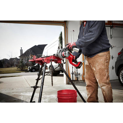 M18 FUEL One-Key Cordless Brushless Compact Pipe Threader Kit W/(2) 8.0Ah Batteries, 1/2 in. - 1-1/4 in. Aluminum Dies