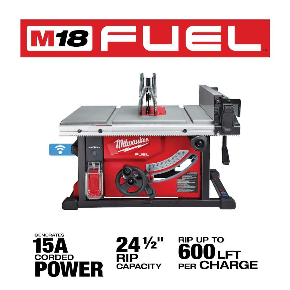 M18 FUEL ONE-KEY 18-Volt Lithium-Ion Brushless Cordless 8-1/4 in. Table Saw (Tool-Only)