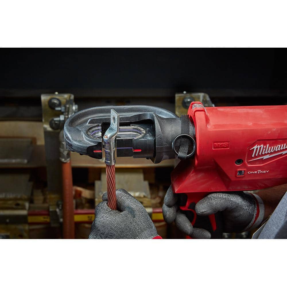 M18 18V Lithium-Ion Cordless FORCE LOGIC 750 MCM Crimper Kit with EXACT #6 750 MCM Al Dies
