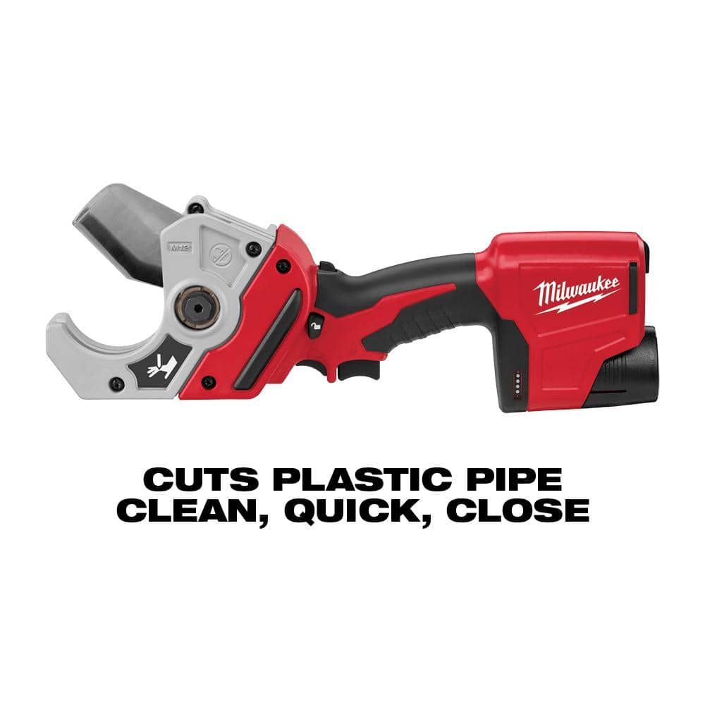 M12 12V Lithium-Ion Cordless PVC Shear Kit with One 1.5 Ah Battery, Charger and Hard Case