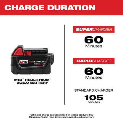 M18 18V Lithium-Ion XC Extended Capacity Battery Pack 5.0Ah (10-Pack)