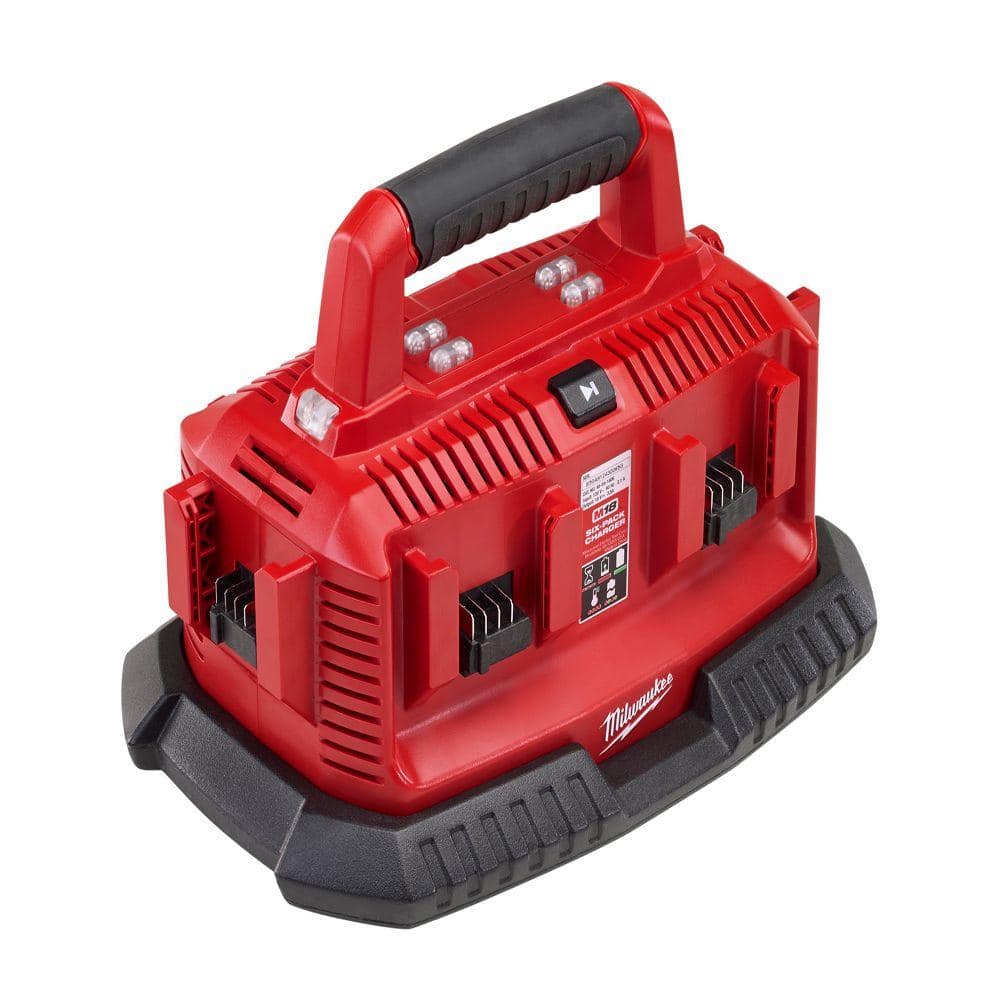 M18 18-Volt Lithium-Ion 6-Port Sequential Battery Charger