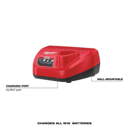 M12 12-Volt Lithium-Ion XC Battery Pack 4.0 Ah and Charger Starter Kit