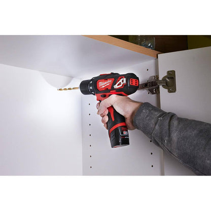 M12 12V Lithium-Ion Cordless 4-Tool Combo Kit with (2) Compact 1.5Ah Batteries and Charger