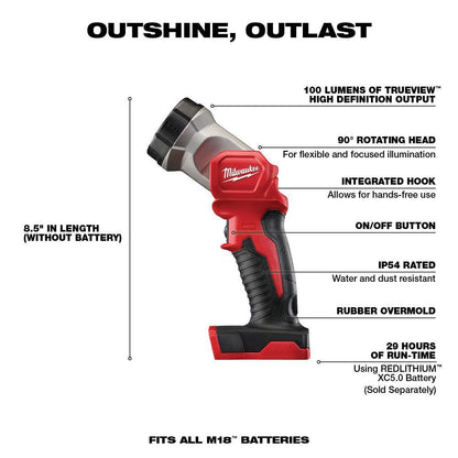 M18 18V Lithium-Ion Cordless Combo Kit (5-Tool) with 2-Batteries, Charger and Tool Bag