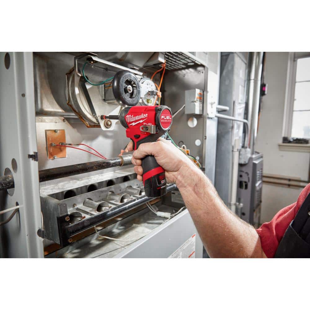 M12 FUEL 12-Volt Lithium-Ion Brushless Cordless Hammer Drill and Impact Driver Combo Kit (2-Tool) with Impact Wrench
