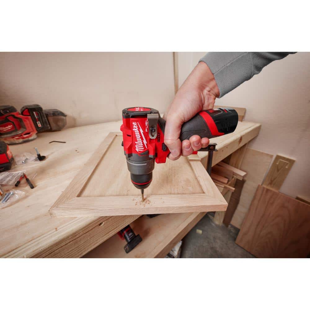 M12 FUEL 12-Volt Lithium-Ion Cordless Hammer Drill/Impact Driver/3/8 in. Ratchet Combo Kit (3-Tool)