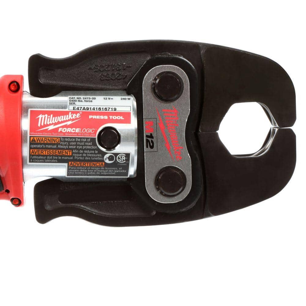 M12 12-Volt Lithium-Ion Force Logic Cordless Press Tool Kit with M12 Copper Tubing Cutter (3 Jaws Included)