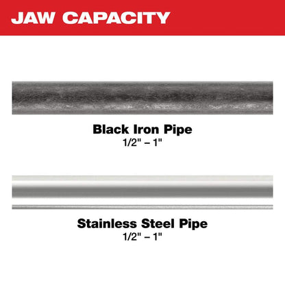 M12 12-Volt Lithium-Ion Force Logic Cordless Press Tool Kit with 1/2 in. to 1 in. Iron Pipe Jaws (6-Jaws Included)
