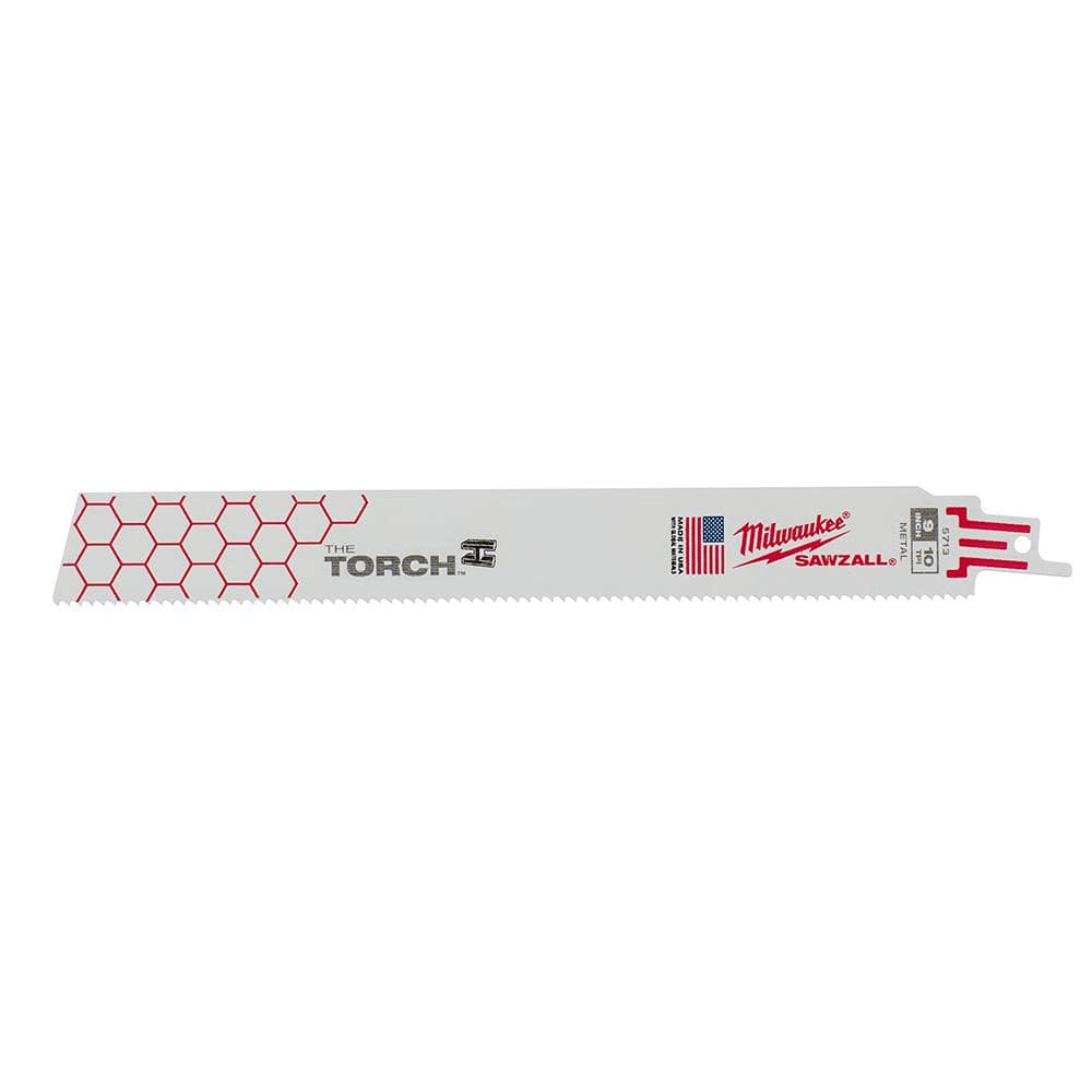 9 in. 10 TPI TORCH Thick Metal Cutting SAWZALL Reciprocating Saw Blades (5-Pack)