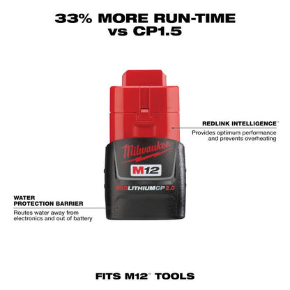 M12 12V Lithium-Ion Cordless Brushless Rotary Tool with (1) 2.0 Ah Battery Pack and Charger