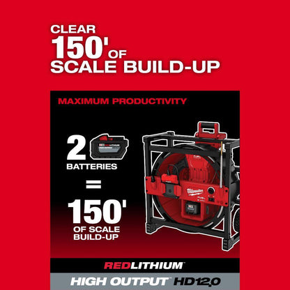 M18 18V Lithium-Ion Cordless High Speed Drain Cleaner with 5/16 in. x 75 ft. Cable
