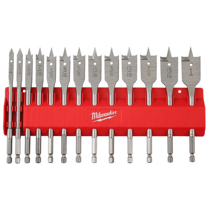 High Speed Wood Spade Bit Set (13-Piece)
