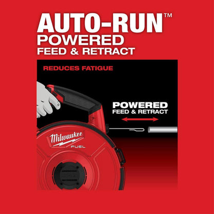 M18 FUEL 18V Lithium-Ion Brushless Cordless Angler 240 ft. Steel Pulling Fish Tape Kit W/ (2) 2.0Ah Batteries