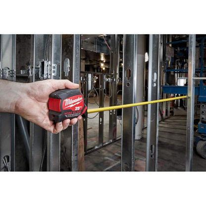 25 ft. x 1-5/16 in. Wide Blade Magnetic Tape Measure with 17 ft. Reach