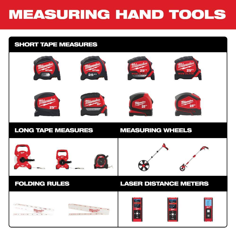 25 ft. x 1-1/16 in. Compact Magnetic Tape Measure with 15 ft. Reach