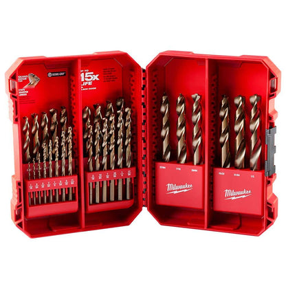 Cobalt Red Helix Drill Bit Set for Drill Drivers (29-Piece)