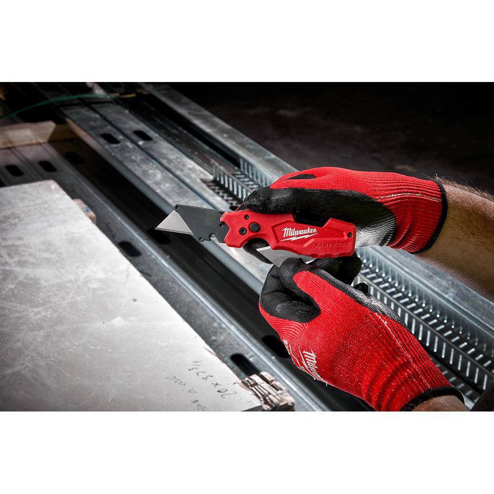 FASTBACK 6-in-1 Folding Utility Knives with General Purpose Blade